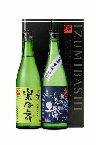 【ギフト】純米吟醸　720ml×２本セット　恵青ラベル・いづみ橋楽風舞